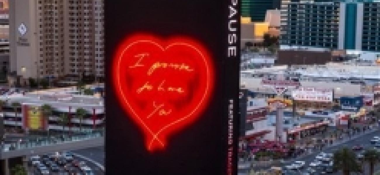 Vegas Strip art turns signs into love notes