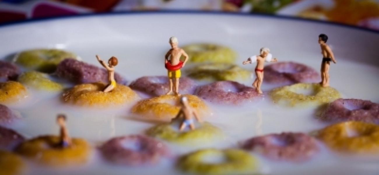 Pictured: Stunning little people art from a Pope on pasta to a bloody murder mystery