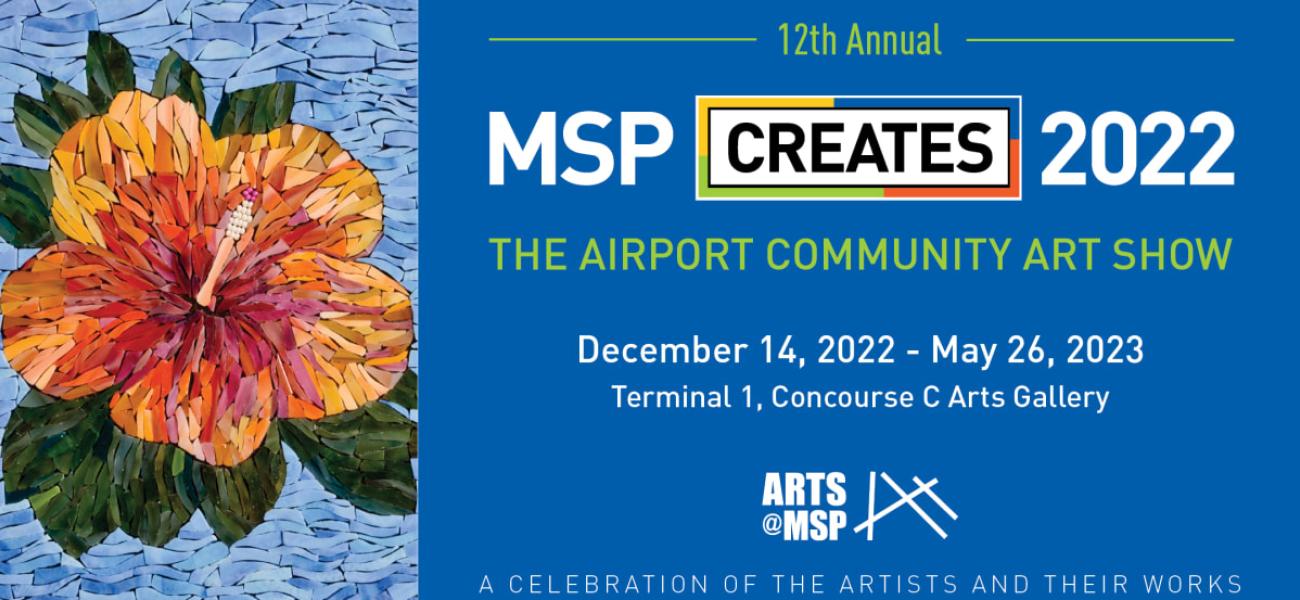 MSP Creates Airport Community Art Show poster