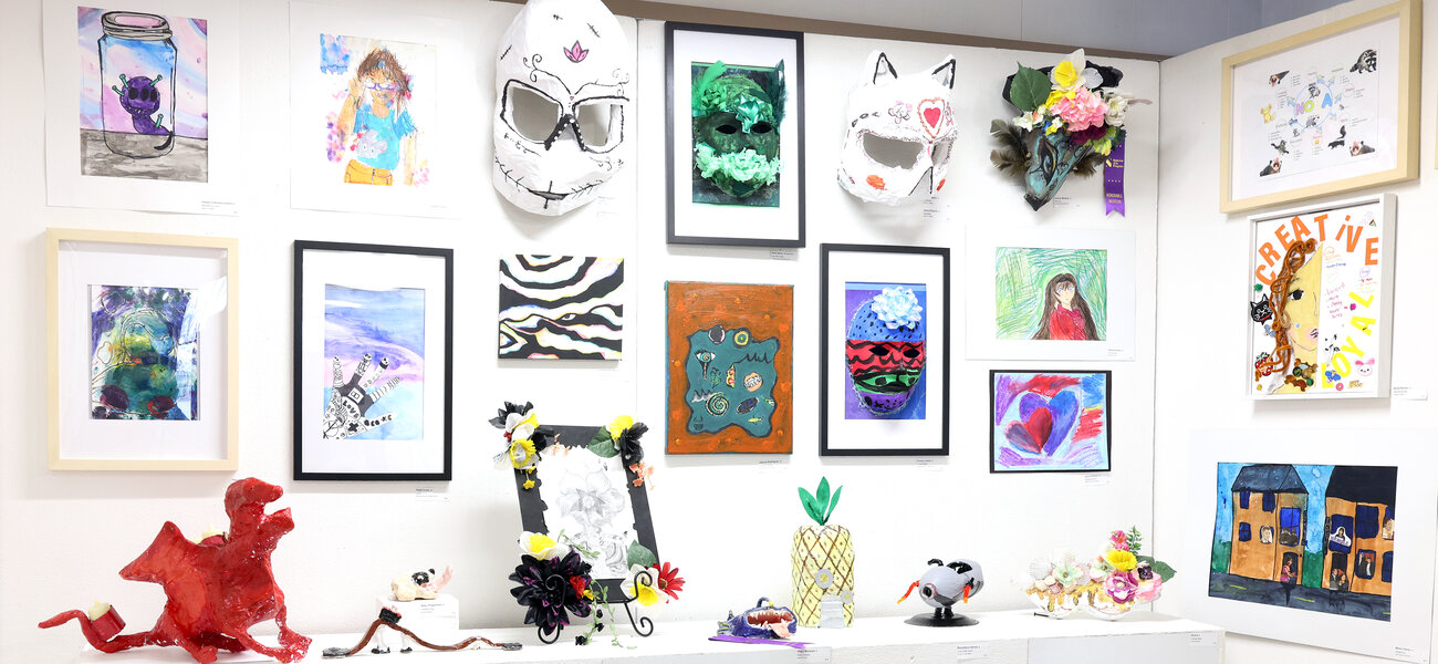 Wall of Youth Artworks at the 25th Annual National Arts Program Exhibit in the City of Cleveland.