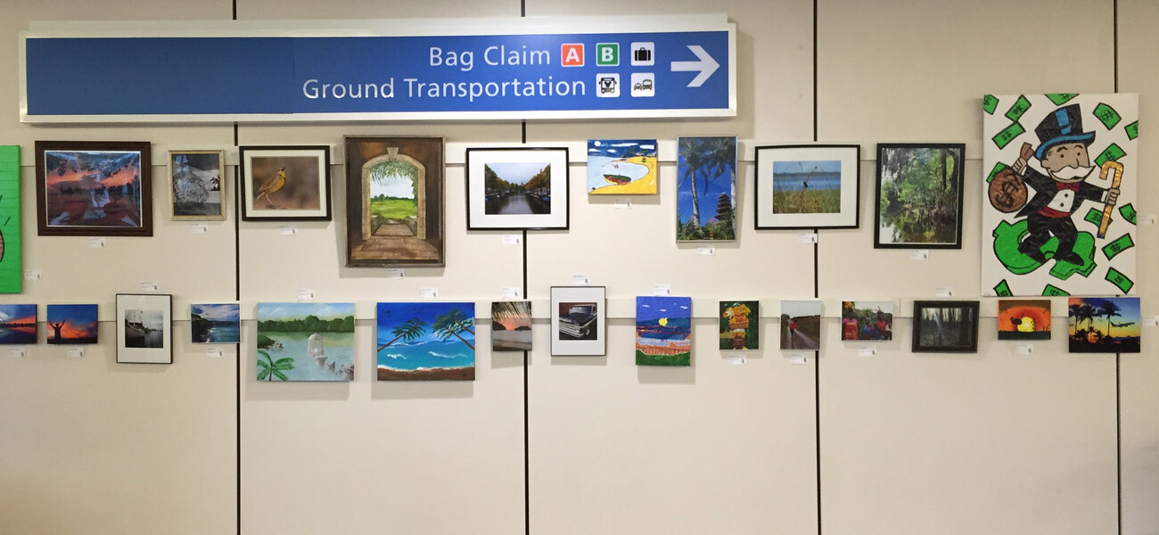 Using Art to Navigate Orlando Airport