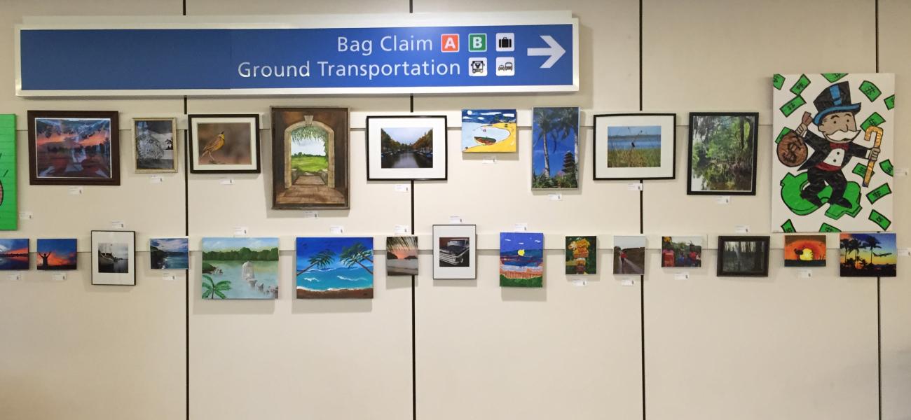 Using Art to Navigate Orlando Airport