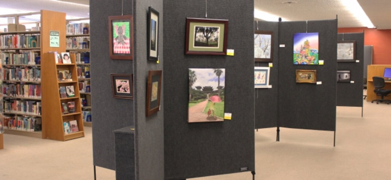 8th Annual Exhibit Display of artwork from the City of Lincoln employees and their families in the City Library.