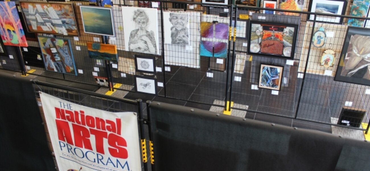 1st Annual Exhibit Rows and rows of artwork on display in the Adams County Government Center for the First NAP Show.