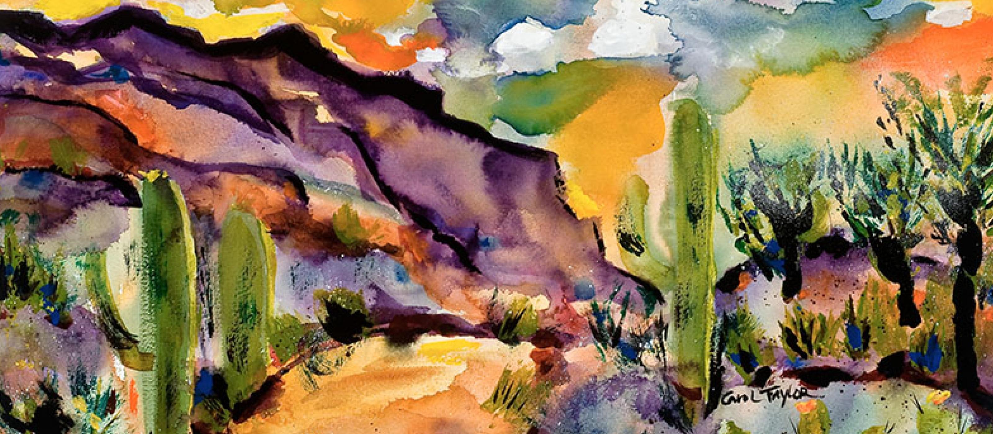 desert watercolor