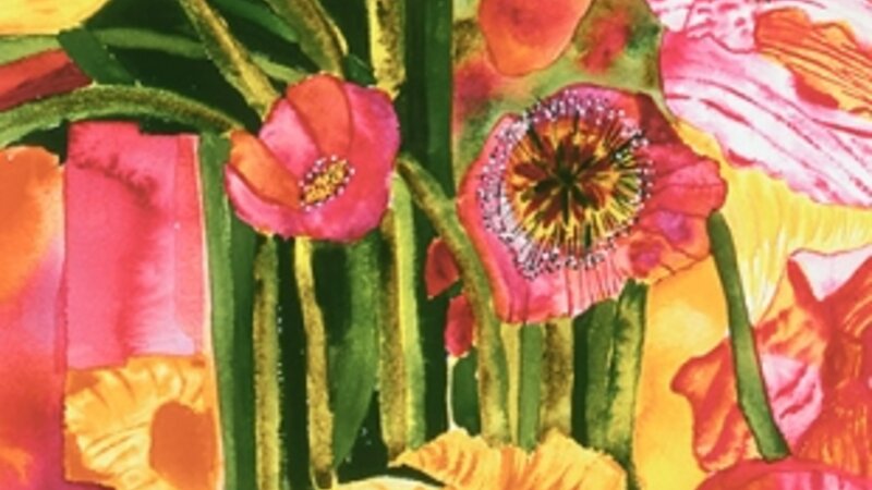 Poppies in Vase