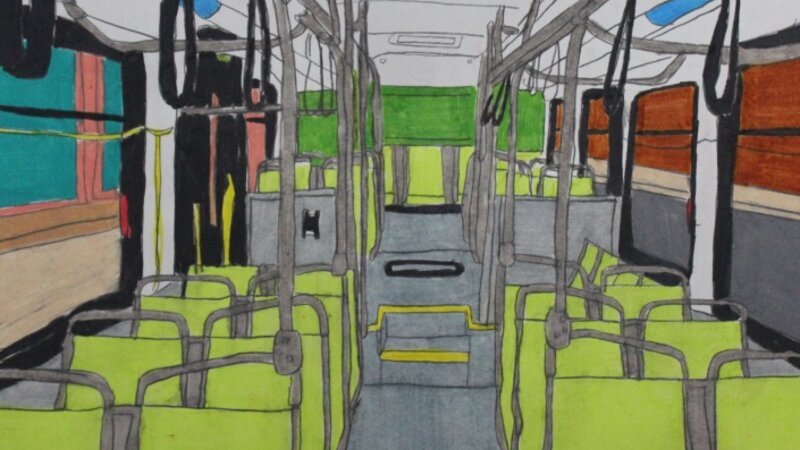 Bus interior