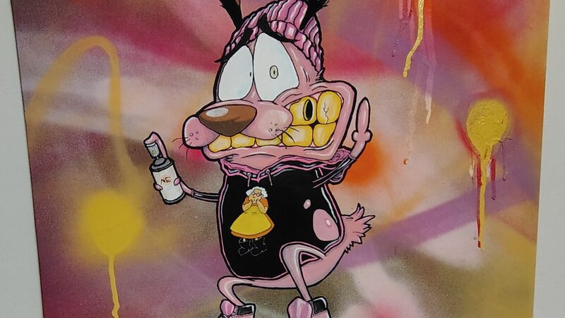 My version of Courage the cowardly dog