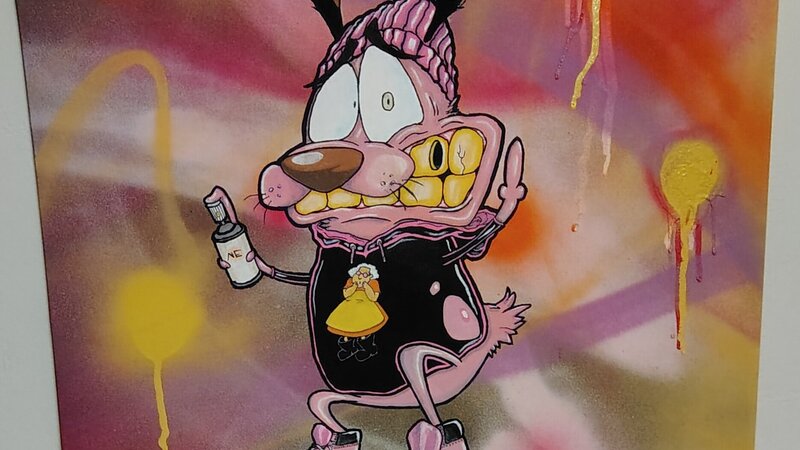 My version of Courage the cowardly dog