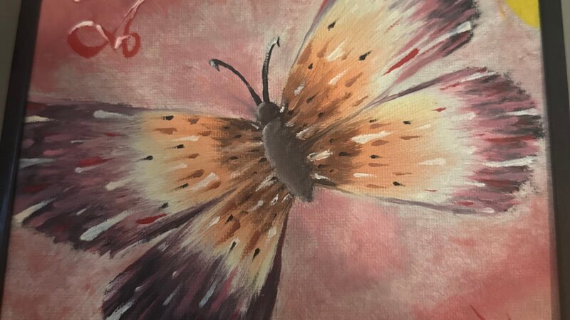 Butterfly I painted for my niece 