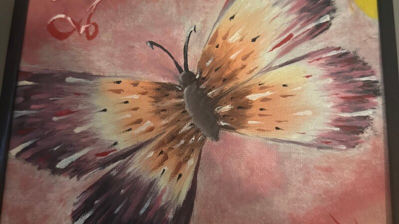 Butterfly I painted for my niece 