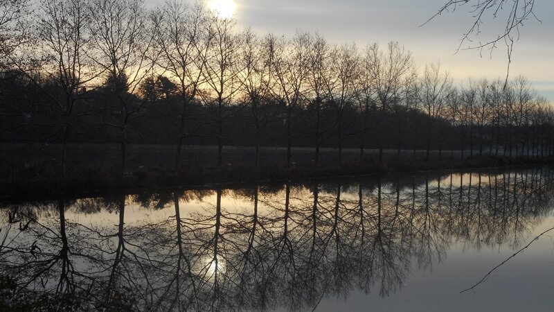 Late Winter Sunrise over the Delaware and Raritan Canal