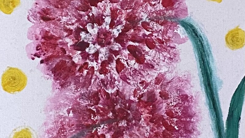 Pink Splotch Flower
