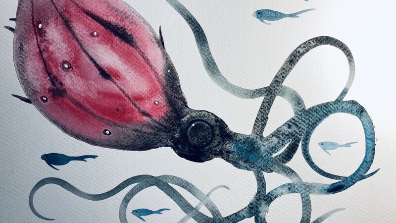 "Water Brothers" Watercolor, June 2024