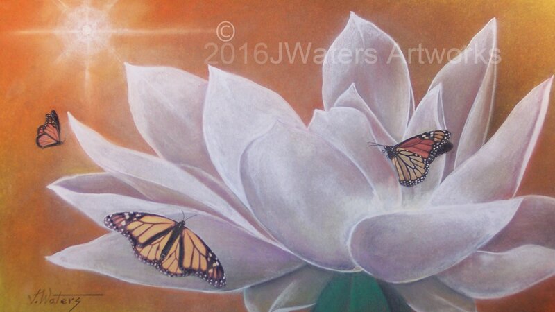 Magnolia and Butterflies