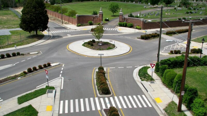 Highland Park roundabout