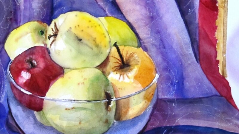 A bowl of apples