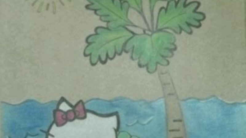 Hello Kitty drawn for my niece