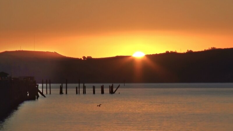 Sun rise Richmond Bay.