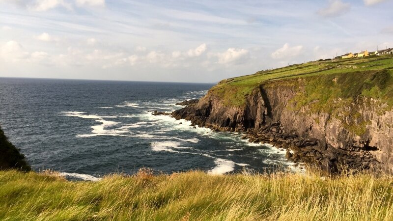 Beach, ocean, Ireland, coast, rocks