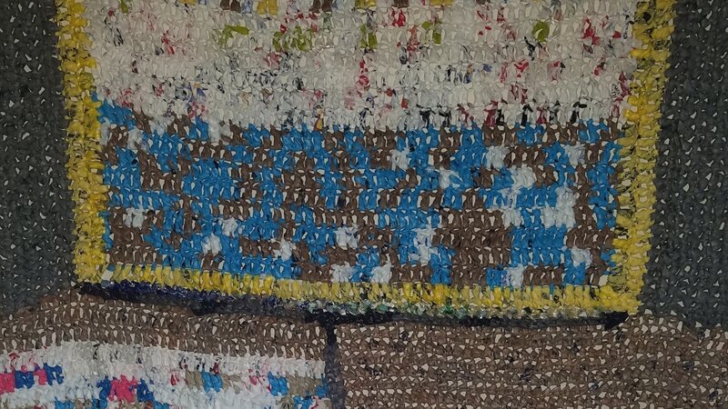 Eco-art recycled plastic bags, ann-marie williams