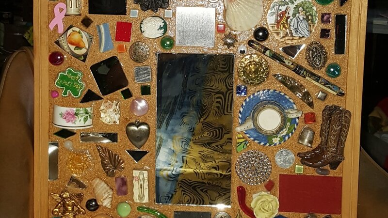 Found objects mixed  media art