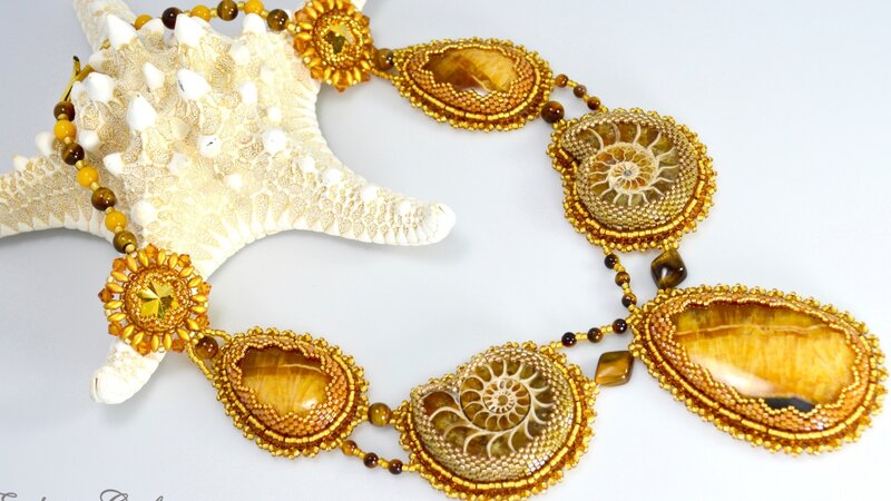 Necklace "Golden Goddess"