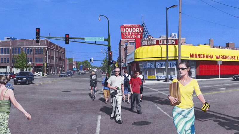 Photo of painting "Lake Street" by David Holmes