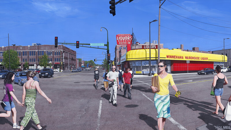 Photo of painting "Lake Street" by David Holmes