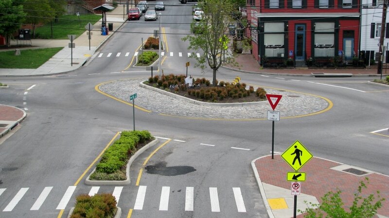 Roundabout in Richmond, VA