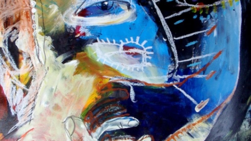 Blue Man Eating Burnt Toast