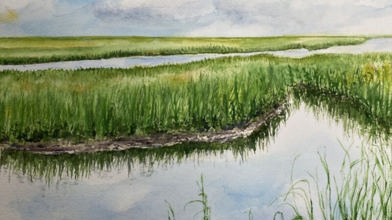 Early Morning View of the Marsh, Sunset Beach, NC