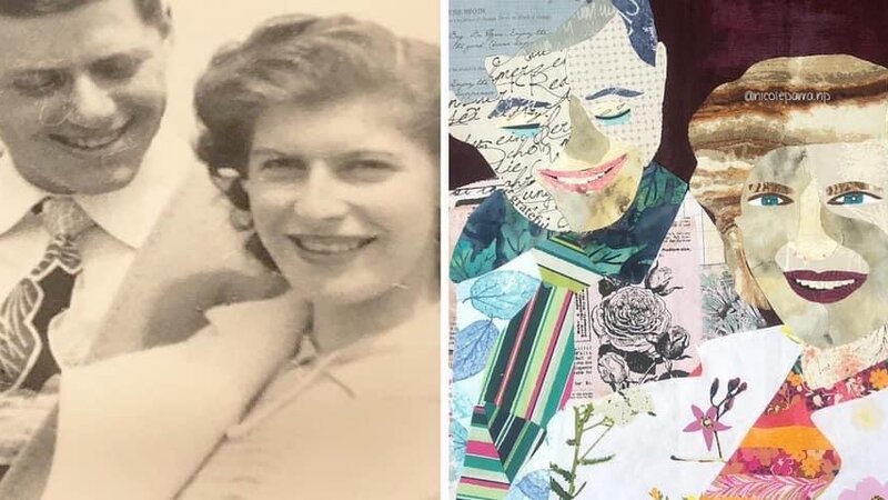 Fabric Portrait Collage 