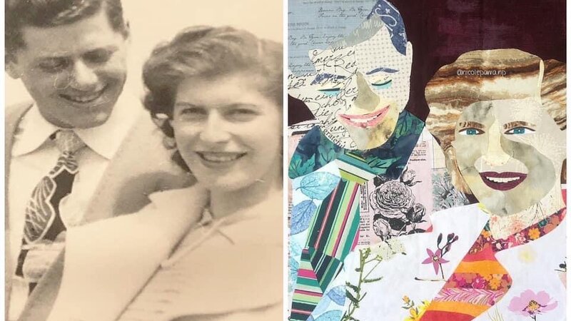 Fabric Portrait Collage 