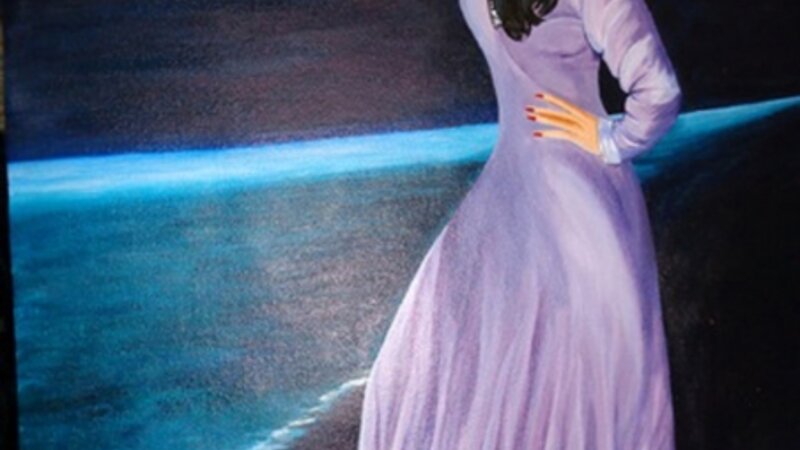 Self Portrait. Portrait Painting Acrylic on Canvas, 100% handcrafted