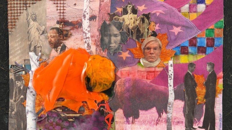 An Orange Bison In America