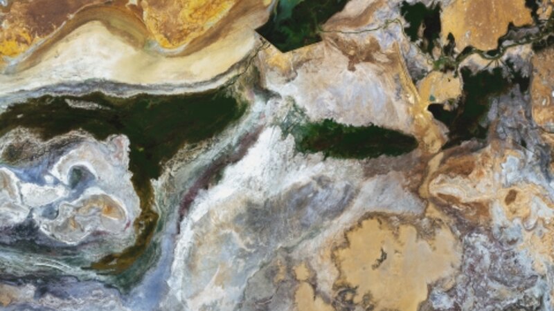 Aral Sea Satellite Imagery by Jeremy J Starn 