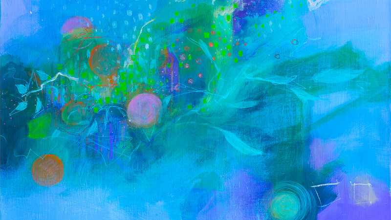 Celestial Music- acrylic on linen canvas