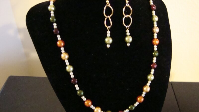 Autumn Pearl Jewelry Set