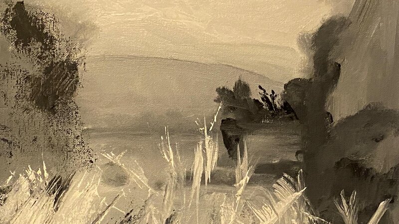 Barbara's Lake Oil Value Study Fall 2023