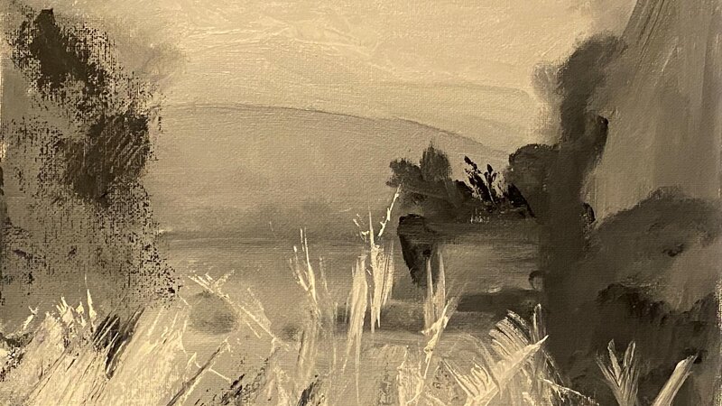 Barbara's Lake Oil Value Study Fall 2023