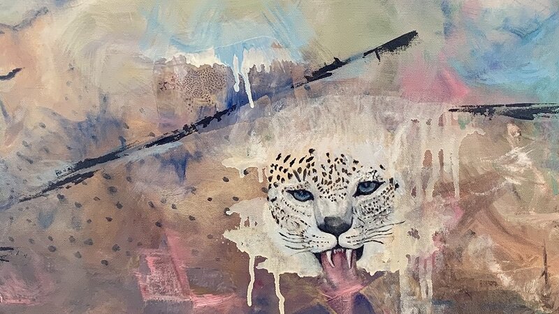 Big Cats World abstract art
