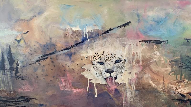 Big Cats World abstract art