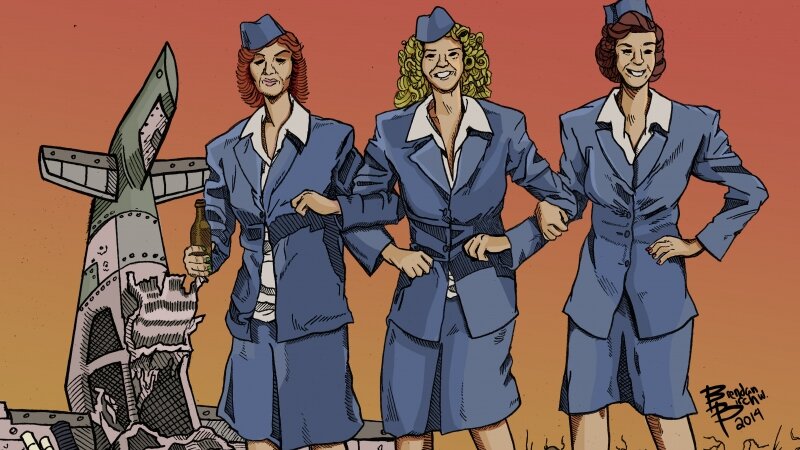 planes girls booze crashes