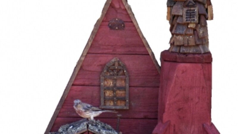 Church of One Tree in Santa Rosa, CA by NeatTweets historical birdhouse Artist Greg Zirbel 
