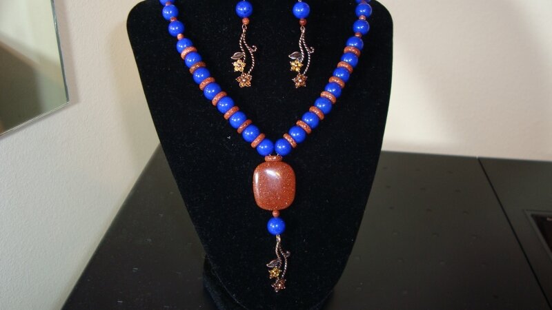 Blue Mountain Jade Jewelry Set