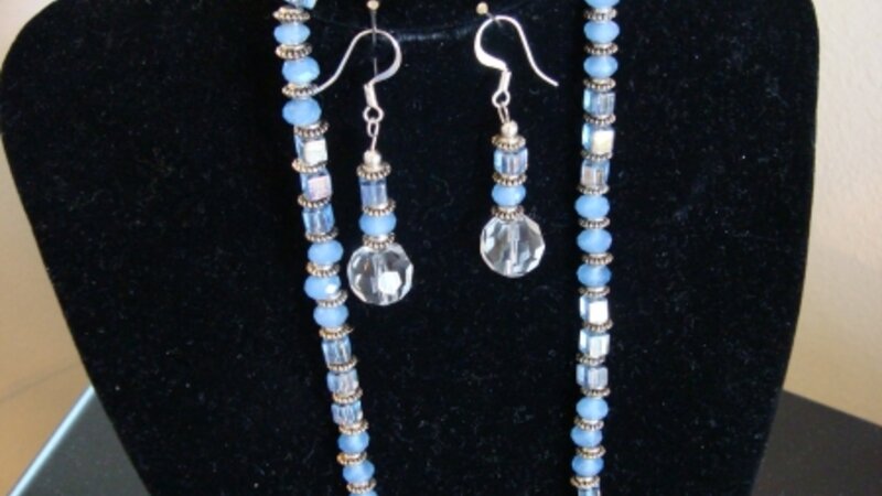 Blue & Silver Jewelry Set