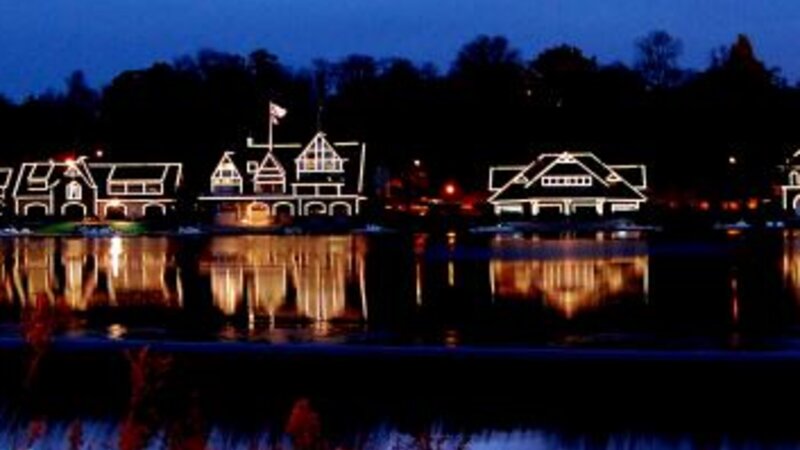 Philadelphia's Boathouse Row at Night, by Neil Lewis Willens