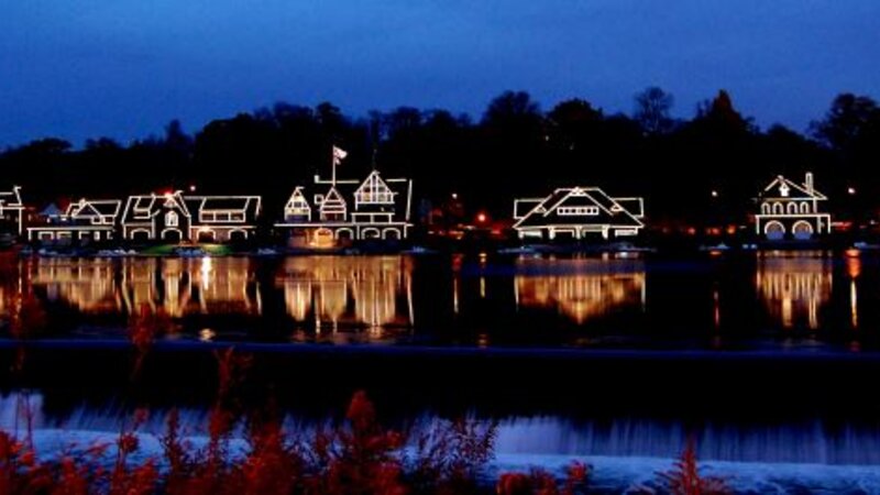 Philadelphia's Boathouse Row at Night, by Neil Lewis Willens