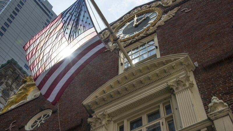 View from site of Boston massacre.